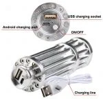 USB Rechargeable Gatling Series Laser Pointer - 450nm Blue 1.6W