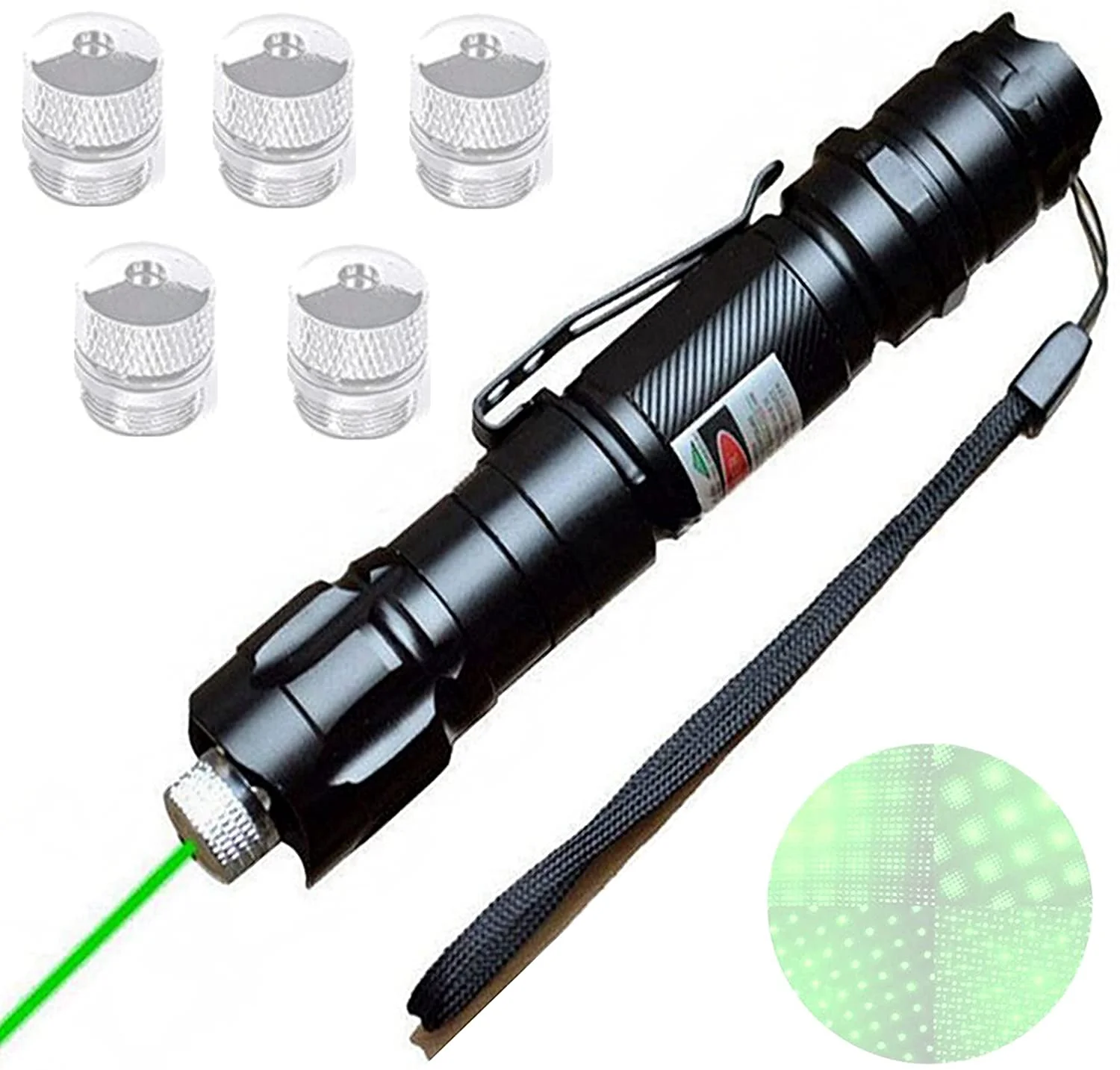 2PC Assassin 990Miles Green Laser Pointer Pen 532nm Beam 1mw Lazer+Battery+Char 